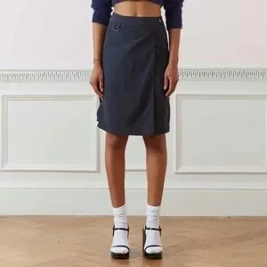 peachy den | Skirts | Peachy Den Mimi Midi Skirt In Navy